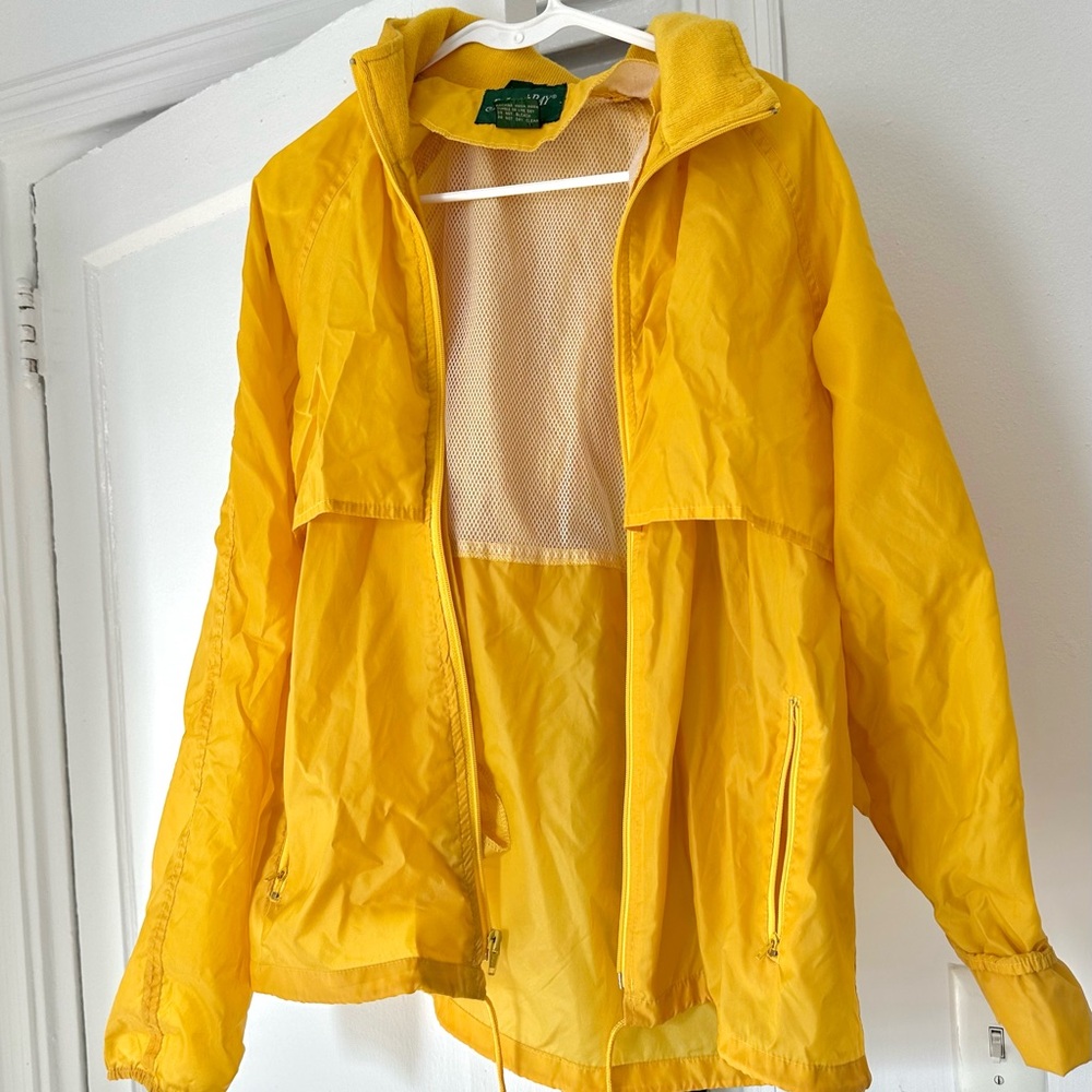 Yellow Windbreaker Jacket